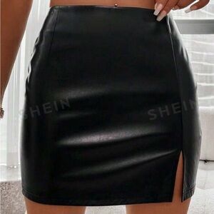 Black Leather skirt